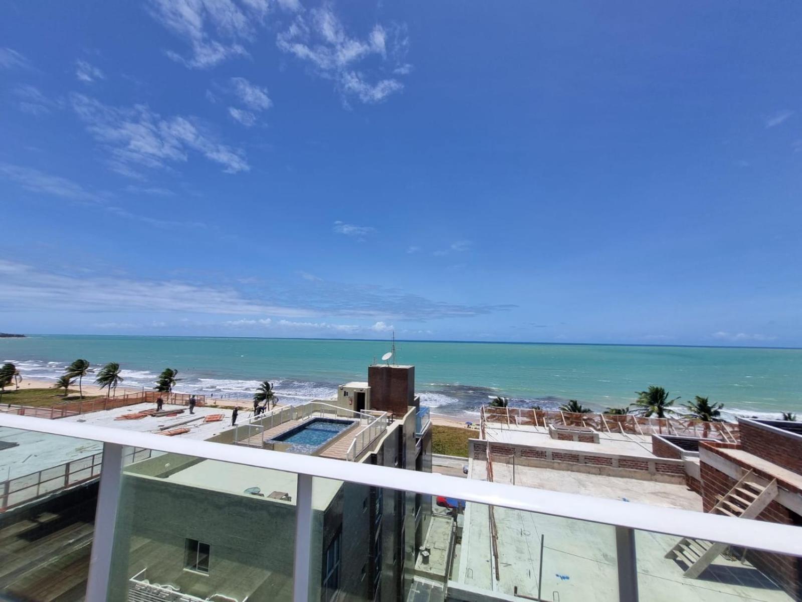 Confortável Flat com piscina de borda infinita na cobertura Cabedelo Exterior foto